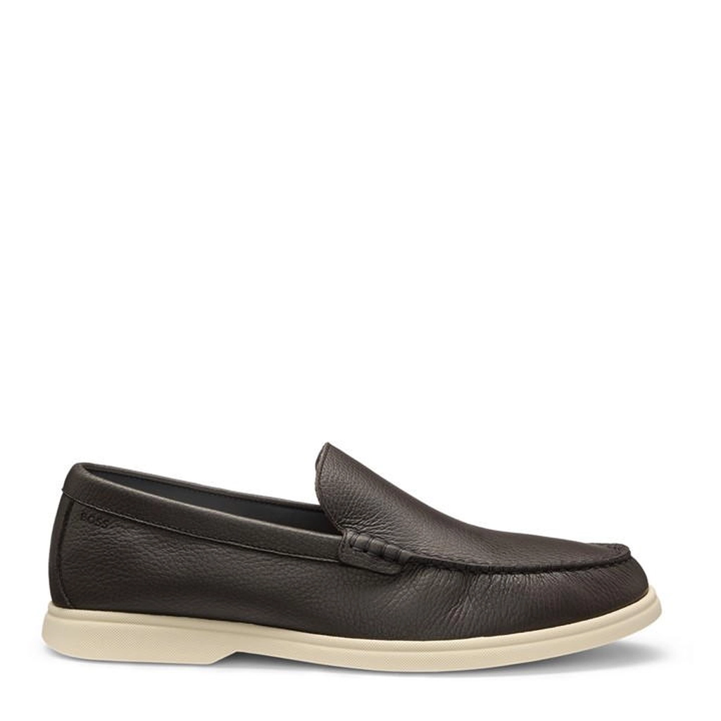Hugo Boss Tumbled Moccasins - Brown
